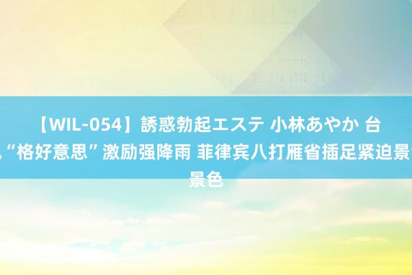 【WIL-054】誘惑勃起エステ 小林あやか 台风“格好意思”激励强降雨 菲律宾八打雁省插足紧迫景色