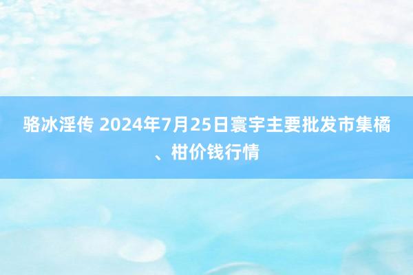 骆冰淫传 2024年7月25日寰宇主要批发市集橘、柑价钱行情