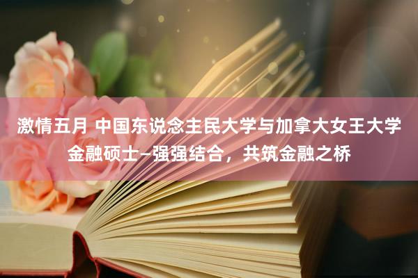 激情五月 中国东说念主民大学与加拿大女王大学金融硕士—强强结合，共筑金融之桥