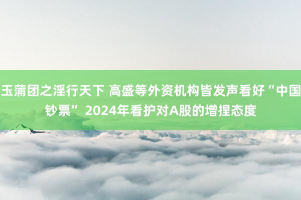 玉蒲团之淫行天下 高盛等外资机构皆发声看好“中国钞票” 2024年看护对A股的增捏态度