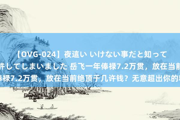 【OVG-024】夜這い いけない事だと知っていたけど生中出しまで許してしまいました 岳飞一年俸禄7.2万贯，放在当前绝顶于几许钱？无意超出你的料到