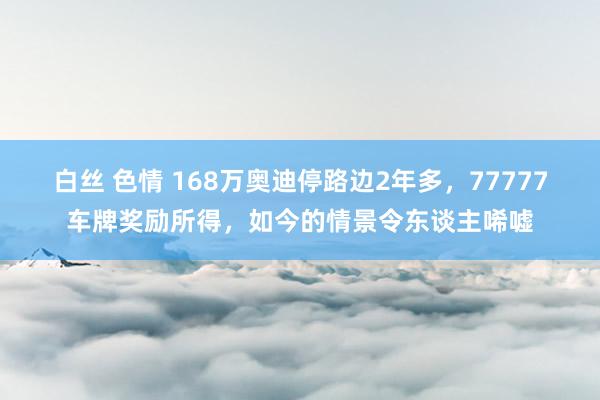 白丝 色情 168万奥迪停路边2年多，77777车牌奖励所得，如今的情景令东谈主唏嘘